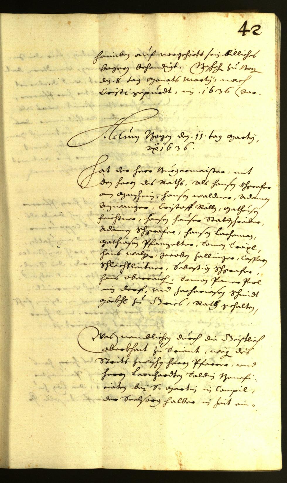 Civic Archives of Bozen-Bolzano - BOhisto Minutes of the council 1636 