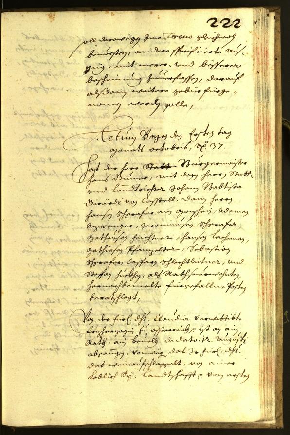 Civic Archives of Bozen-Bolzano - BOhisto Minutes of the council 1637 