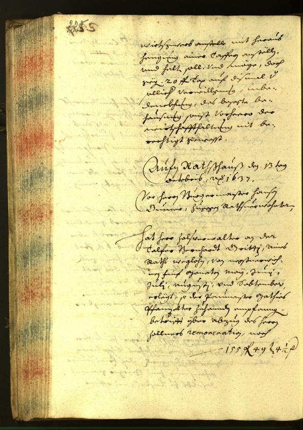 Civic Archives of Bozen-Bolzano - BOhisto Minutes of the council 1637 