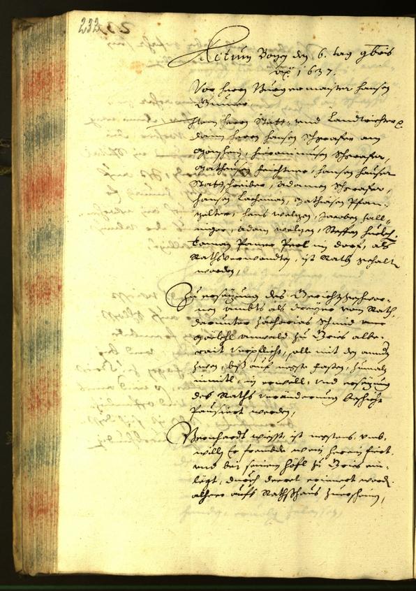 Civic Archives of Bozen-Bolzano - BOhisto Minutes of the council 1637 