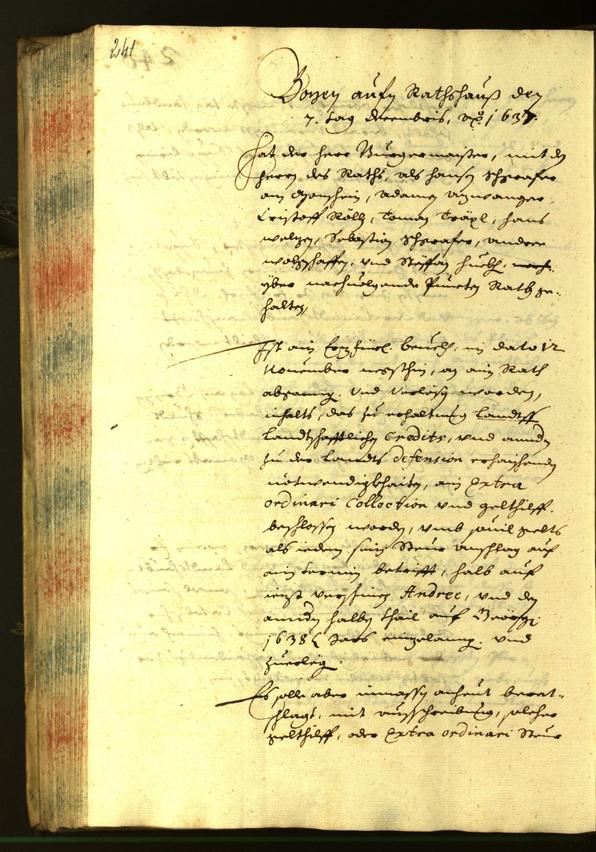 Civic Archives of Bozen-Bolzano - BOhisto Minutes of the council 1637 