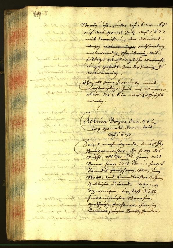 Civic Archives of Bozen-Bolzano - BOhisto Minutes of the council 1637 