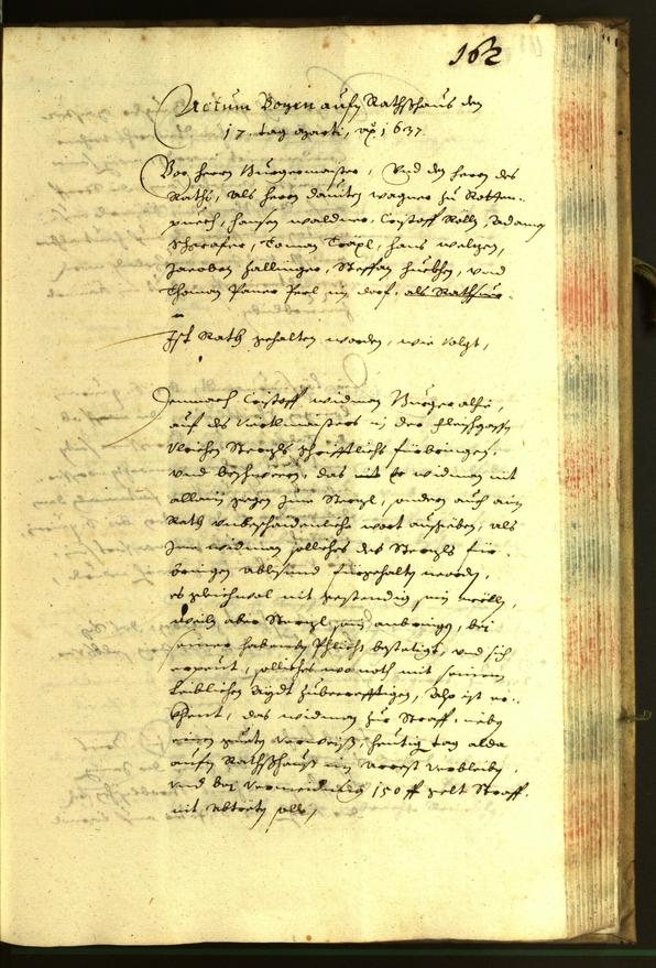 Civic Archives of Bozen-Bolzano - BOhisto Minutes of the council 1637 