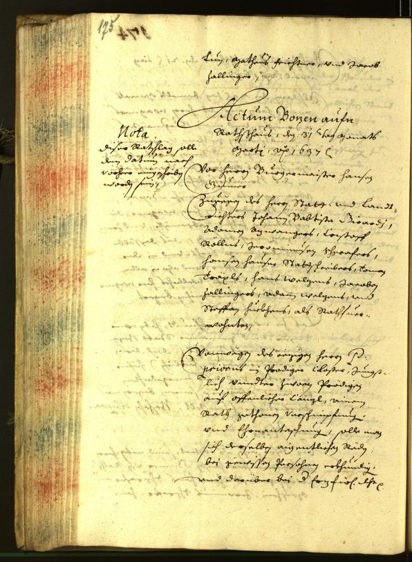 Civic Archives of Bozen-Bolzano - BOhisto Minutes of the council 1637 