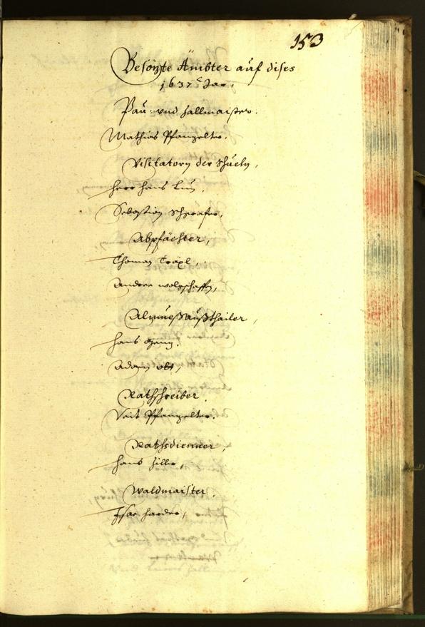 Stadtarchiv Bozen - BOhisto Ratsprotokoll 1637 