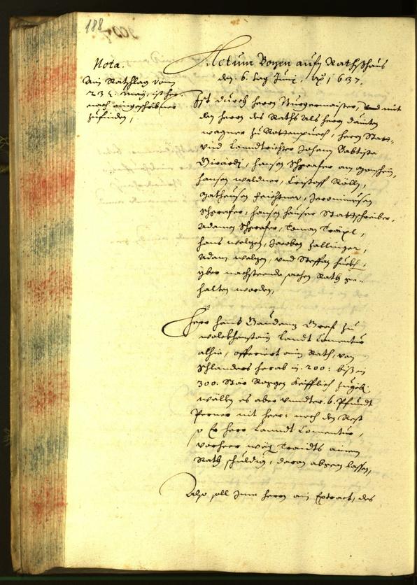 Civic Archives of Bozen-Bolzano - BOhisto Minutes of the council 1637 