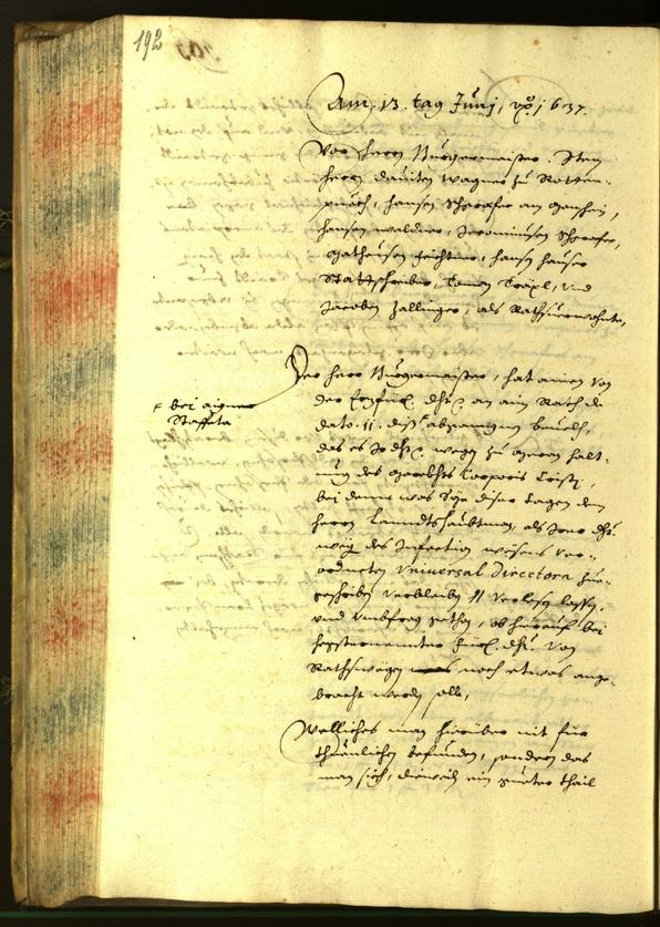 Civic Archives of Bozen-Bolzano - BOhisto Minutes of the council 1637 