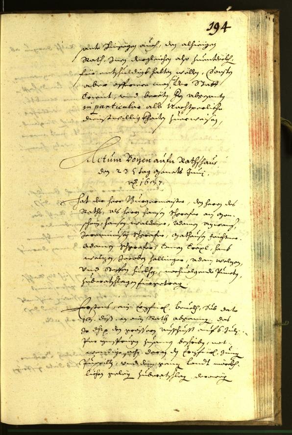 Civic Archives of Bozen-Bolzano - BOhisto Minutes of the council 1637 