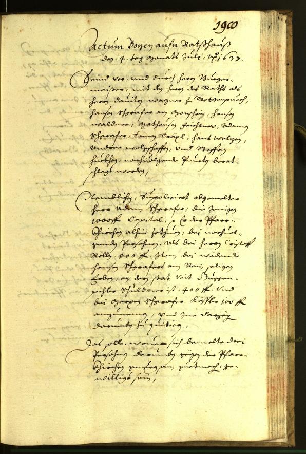 Civic Archives of Bozen-Bolzano - BOhisto Minutes of the council 1637 