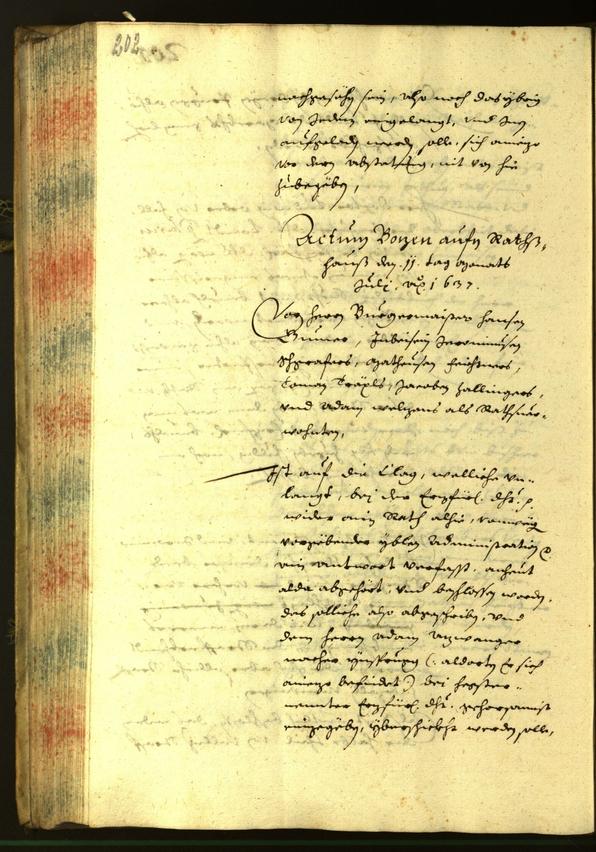 Civic Archives of Bozen-Bolzano - BOhisto Minutes of the council 1637 