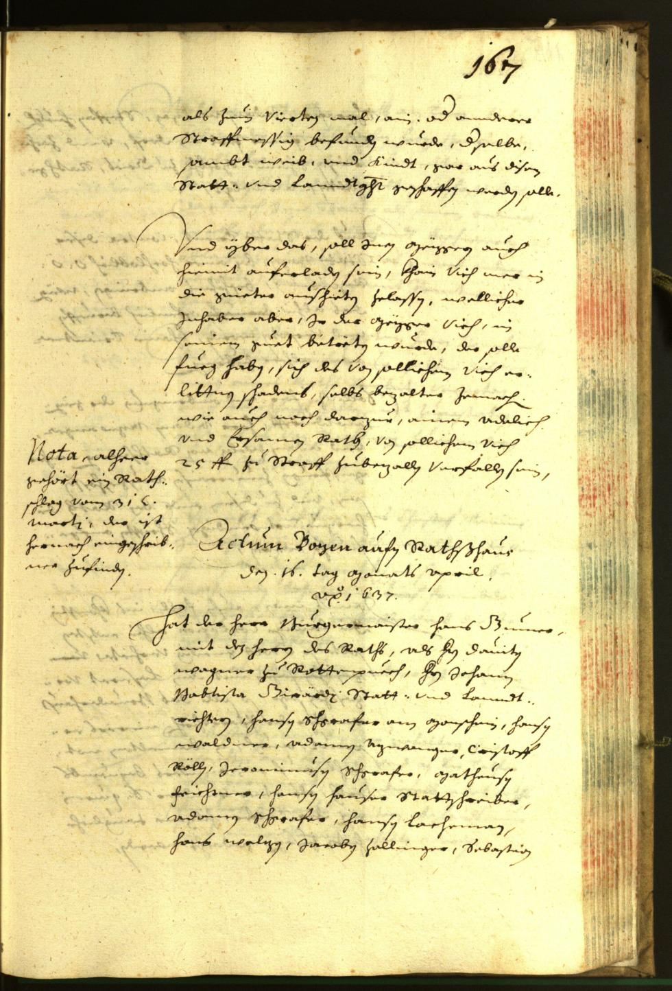 Civic Archives of Bozen-Bolzano - BOhisto Minutes of the council 1637 