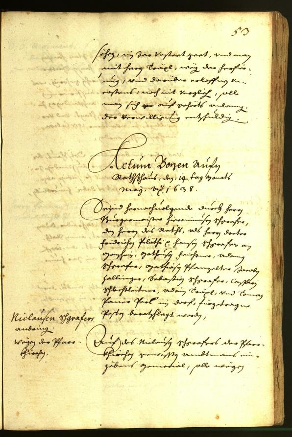 Civic Archives of Bozen-Bolzano - BOhisto Minutes of the council 1638 