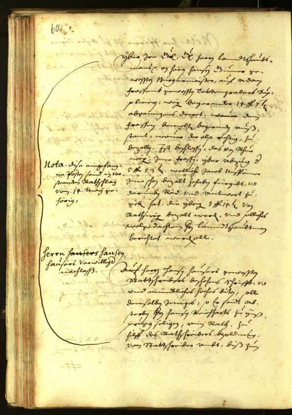 Stadtarchiv Bozen - BOhisto Ratsprotokoll 1638 