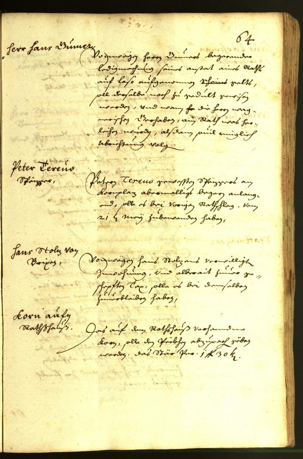 Civic Archives of Bozen-Bolzano - BOhisto Minutes of the council 1638 