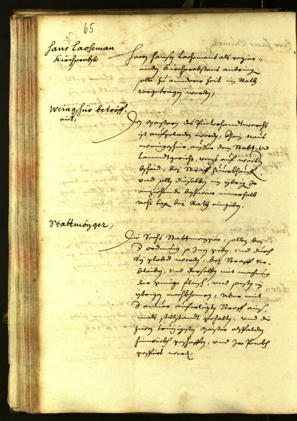 Civic Archives of Bozen-Bolzano - BOhisto Minutes of the council 1638 