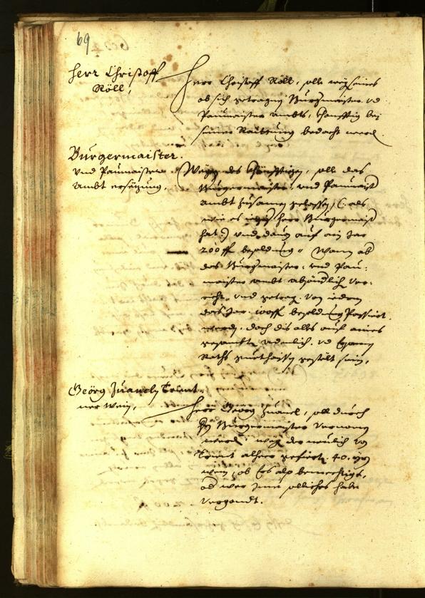 Stadtarchiv Bozen - BOhisto Ratsprotokoll 1638 