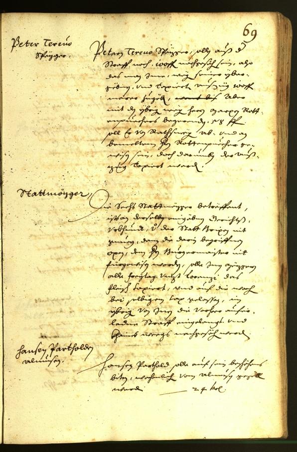 Civic Archives of Bozen-Bolzano - BOhisto Minutes of the council 1638 