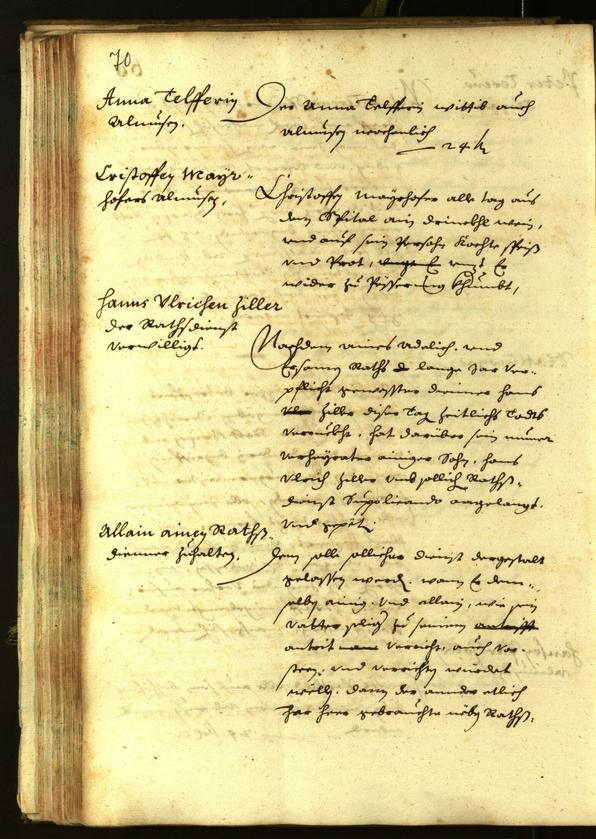 Stadtarchiv Bozen - BOhisto Ratsprotokoll 1638 