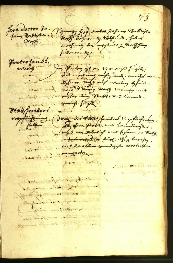 Stadtarchiv Bozen - BOhisto Ratsprotokoll 1638 