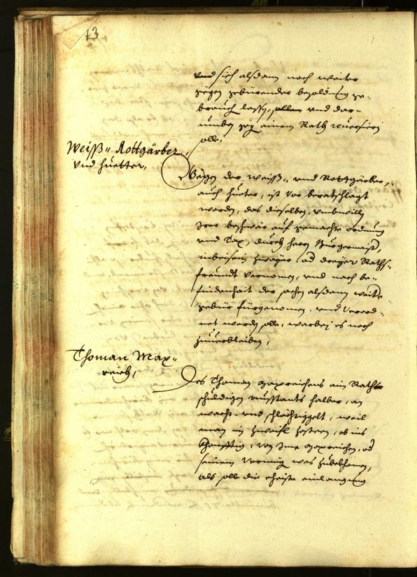 Stadtarchiv Bozen - BOhisto Ratsprotokoll 1638 