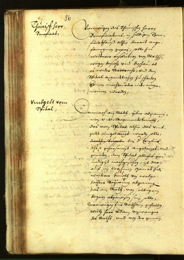 Civic Archives of Bozen-Bolzano - BOhisto Minutes of the council 1638 