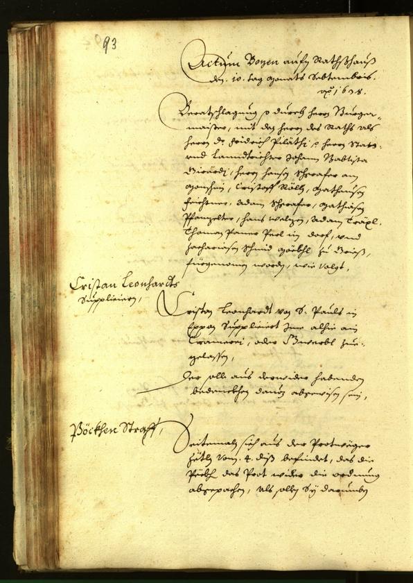 Civic Archives of Bozen-Bolzano - BOhisto Minutes of the council 1638 