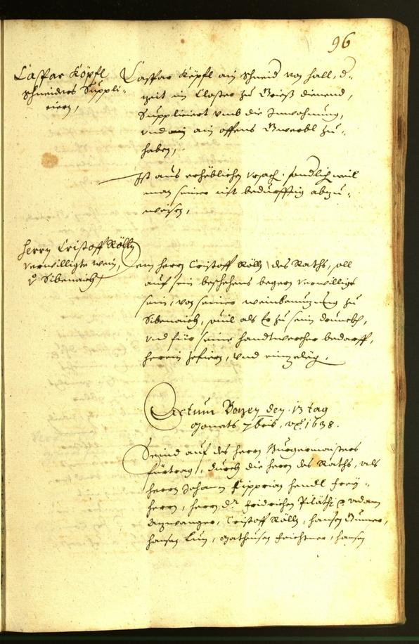 Civic Archives of Bozen-Bolzano - BOhisto Minutes of the council 1638 