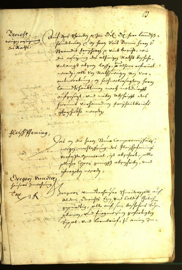 Stadtarchiv Bozen - BOhisto Ratsprotokoll 1638 