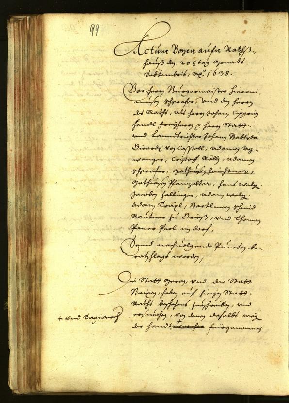 Civic Archives of Bozen-Bolzano - BOhisto Minutes of the council 1638 