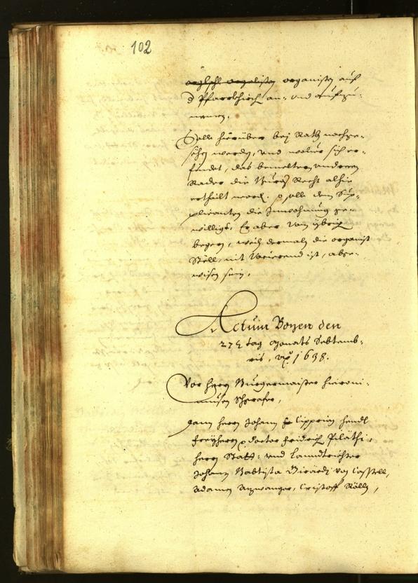 Civic Archives of Bozen-Bolzano - BOhisto Minutes of the council 1638 