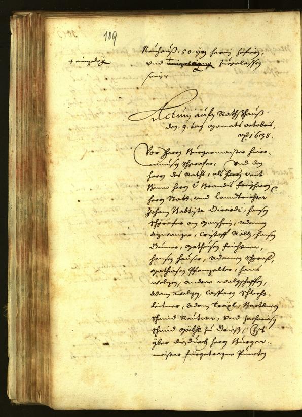 Archivio Storico della Città di Bolzano - BOhisto protocollo consiliare 1638 