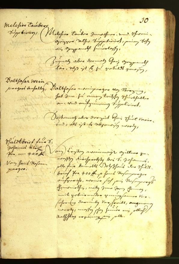 Stadtarchiv Bozen - BOhisto Ratsprotokoll 1638 