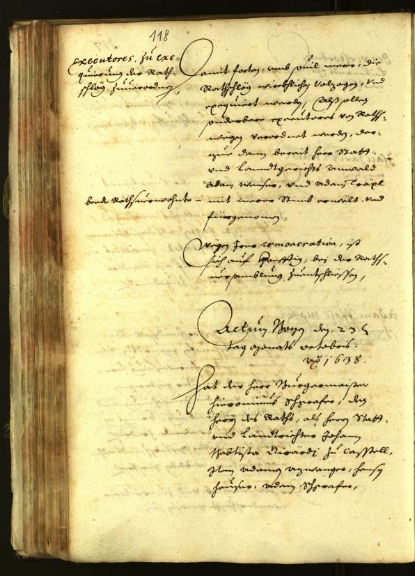 Civic Archives of Bozen-Bolzano - BOhisto Minutes of the council 1638 