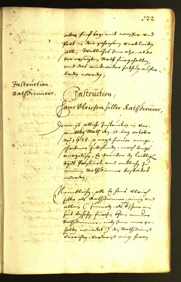 Stadtarchiv Bozen - BOhisto Ratsprotokoll 1638 