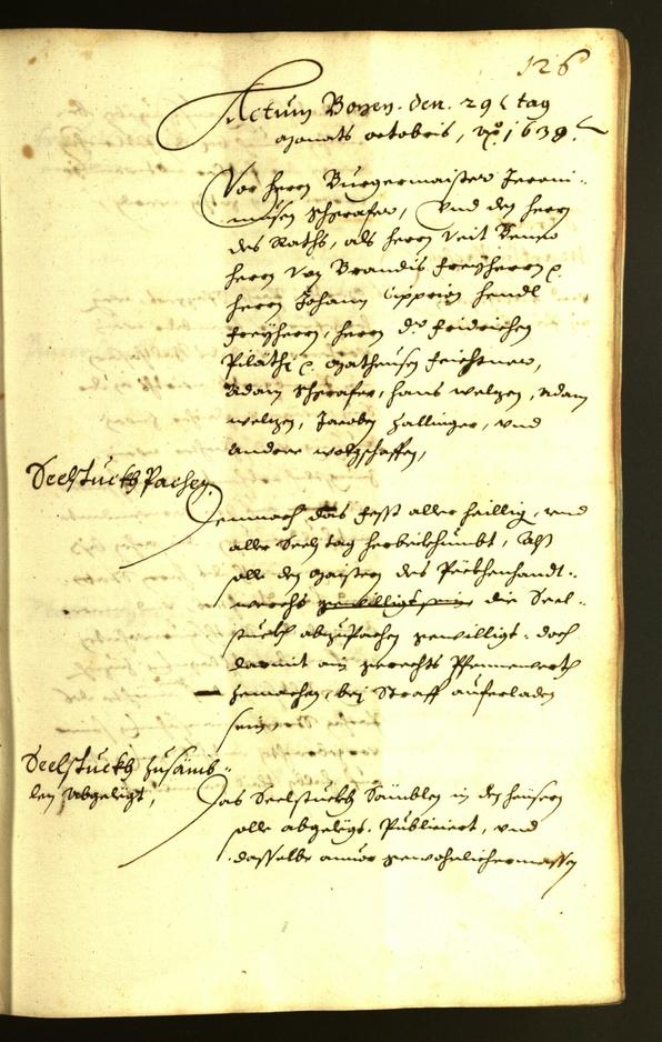 Civic Archives of Bozen-Bolzano - BOhisto Minutes of the council 1638 