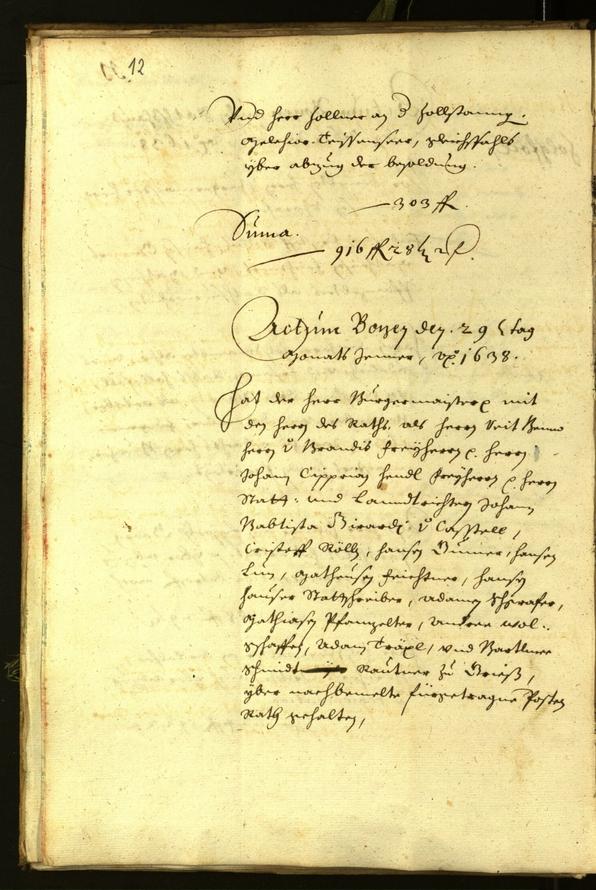 Civic Archives of Bozen-Bolzano - BOhisto Minutes of the council 1638 