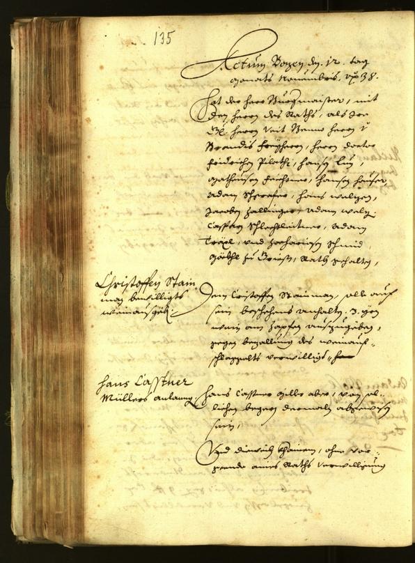 Civic Archives of Bozen-Bolzano - BOhisto Minutes of the council 1638 