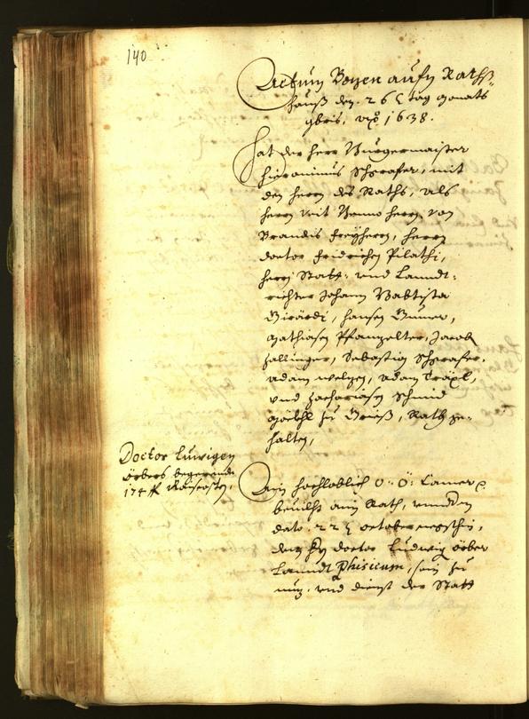 Civic Archives of Bozen-Bolzano - BOhisto Minutes of the council 1638 