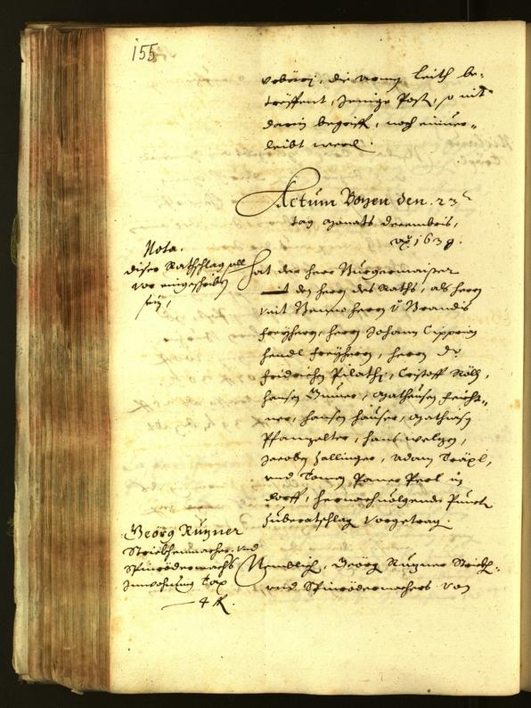 Civic Archives of Bozen-Bolzano - BOhisto Minutes of the council 1638 