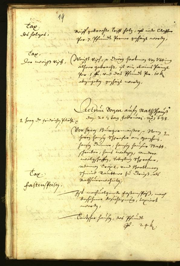 Civic Archives of Bozen-Bolzano - BOhisto Minutes of the council 1638 