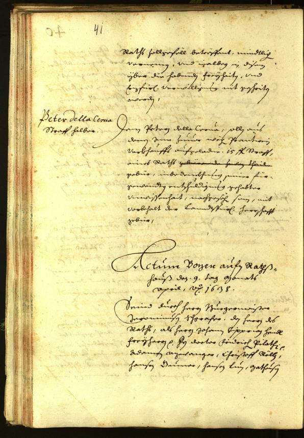 Civic Archives of Bozen-Bolzano - BOhisto Minutes of the council 1638 