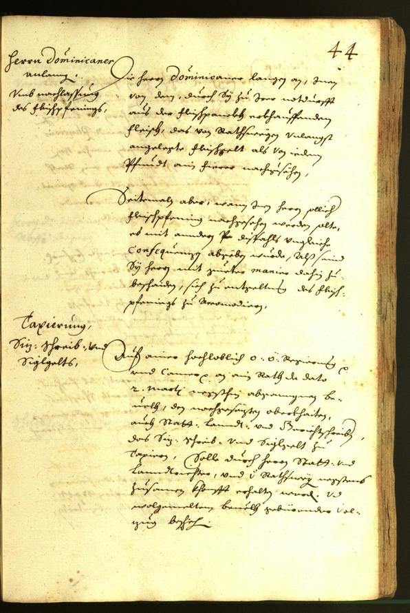 Civic Archives of Bozen-Bolzano - BOhisto Minutes of the council 1638 