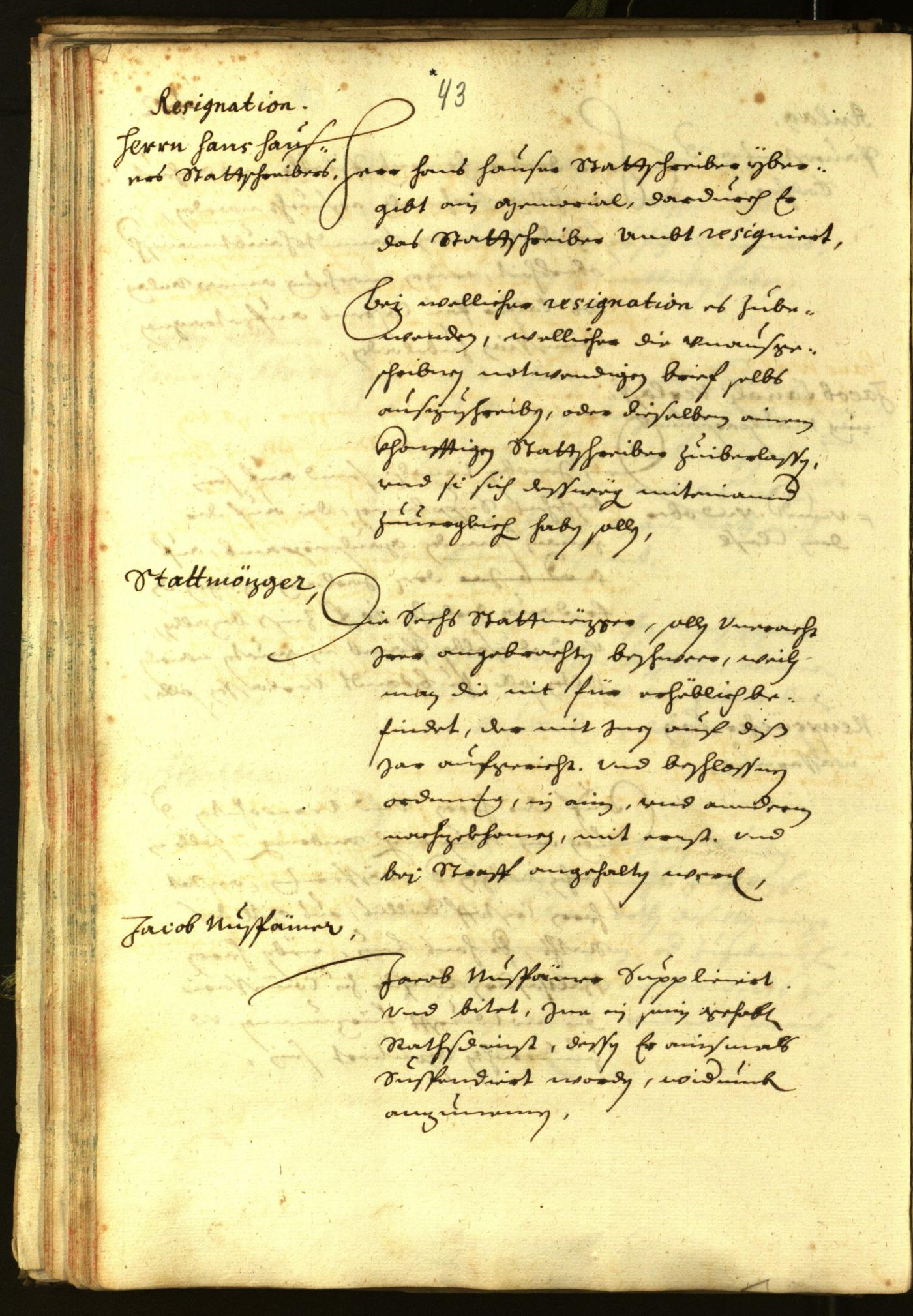 Stadtarchiv Bozen - BOhisto Ratsprotokoll 1638 