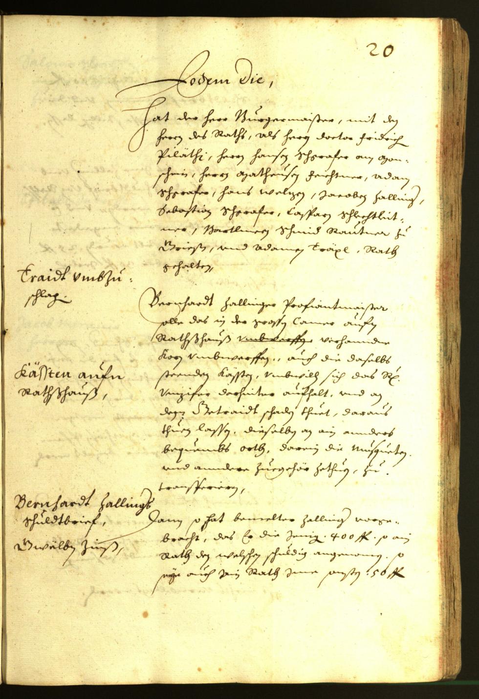 Civic Archives of Bozen-Bolzano - BOhisto Minutes of the council 1638 