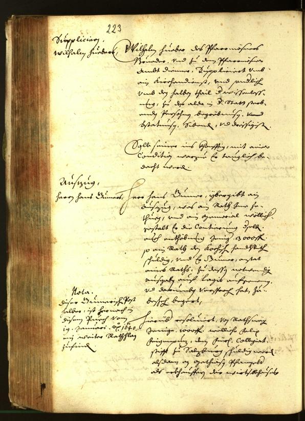 Civic Archives of Bozen-Bolzano - BOhisto Minutes of the council 1639 