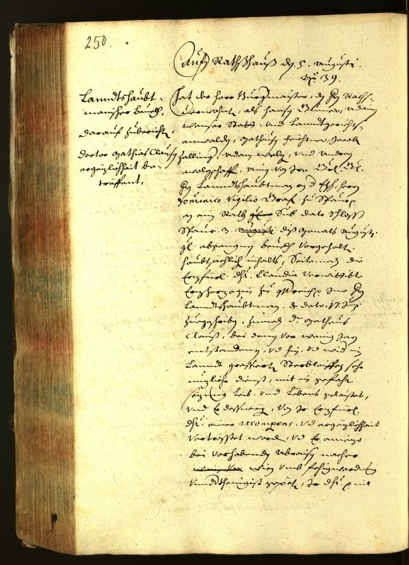 Archivio Storico della Città di Bolzano - BOhisto protocollo consiliare 1639 