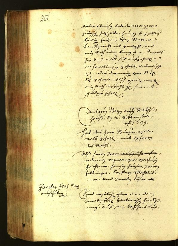 Civic Archives of Bozen-Bolzano - BOhisto Minutes of the council 1639 