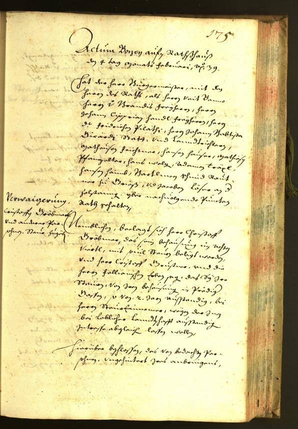 Civic Archives of Bozen-Bolzano - BOhisto Minutes of the council 1639 