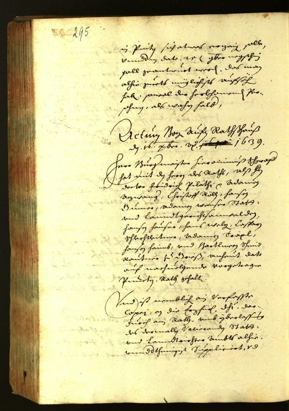 Civic Archives of Bozen-Bolzano - BOhisto Minutes of the council 1639 