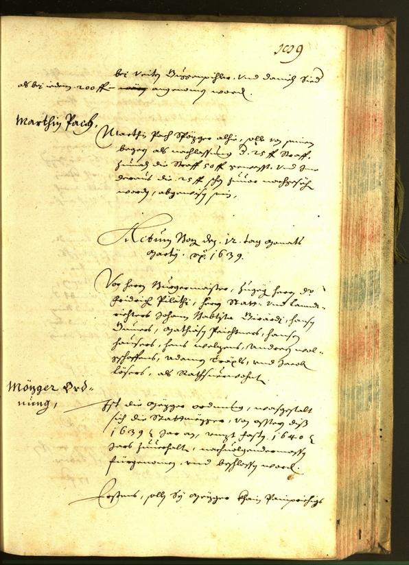 Civic Archives of Bozen-Bolzano - BOhisto Minutes of the council 1639 